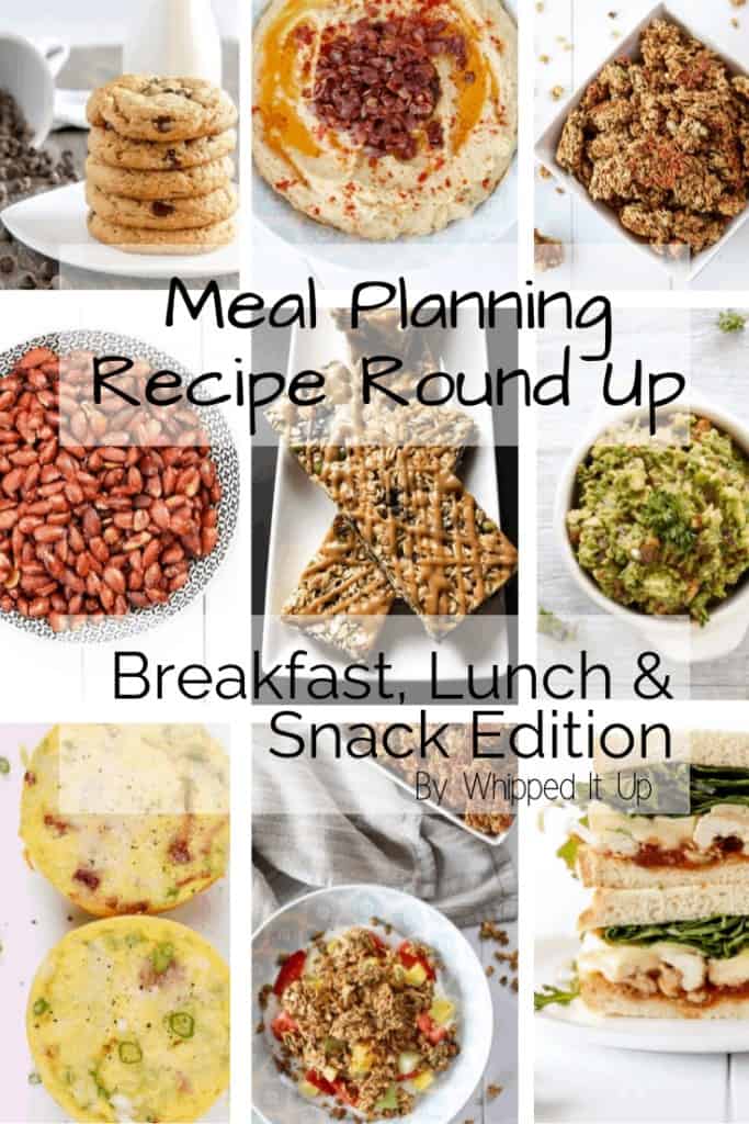 Breakfast, Lunch and Snack Ideas for Meal Planning