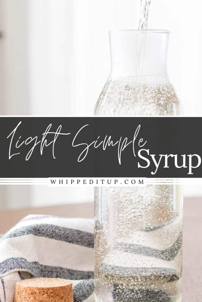 light simple syrup pinterest image