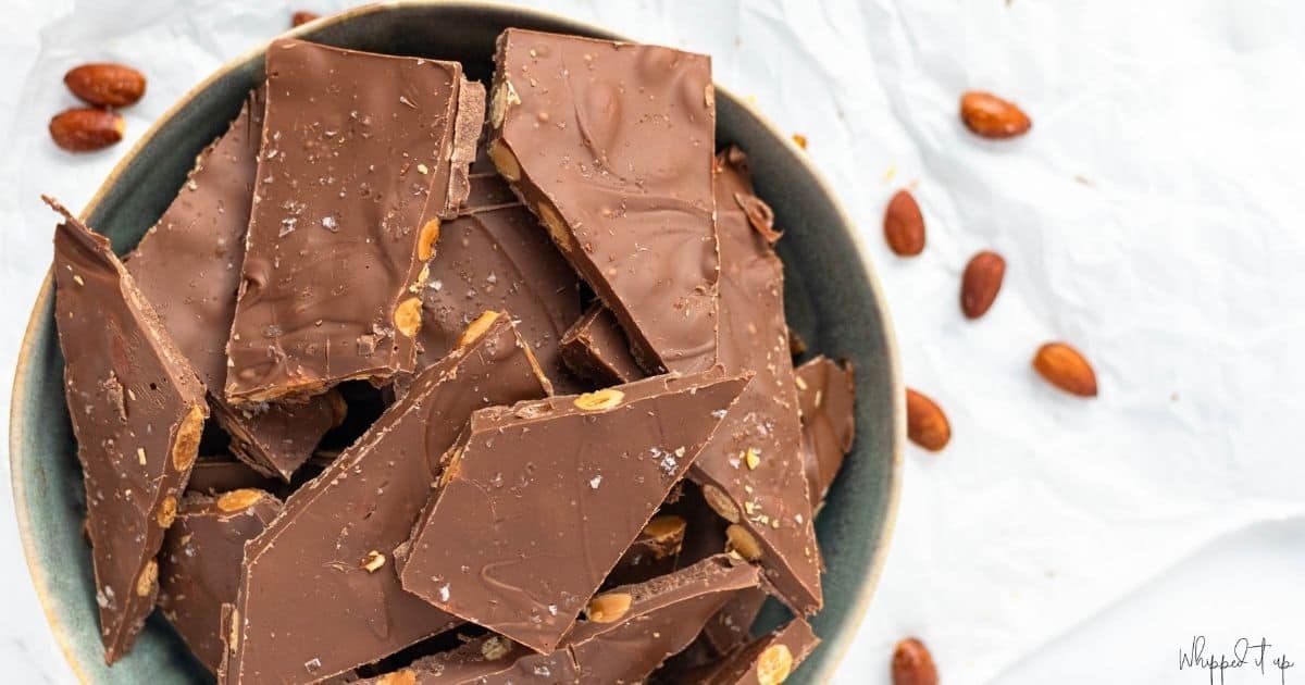 Milk Chocolate Almond Bark - Whipped It Up